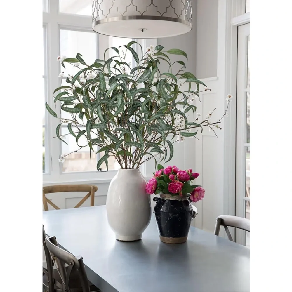 Faux Eucalyptus Stems 6 Pieces Salix Leaves Greenery Stems for Arrangements 34